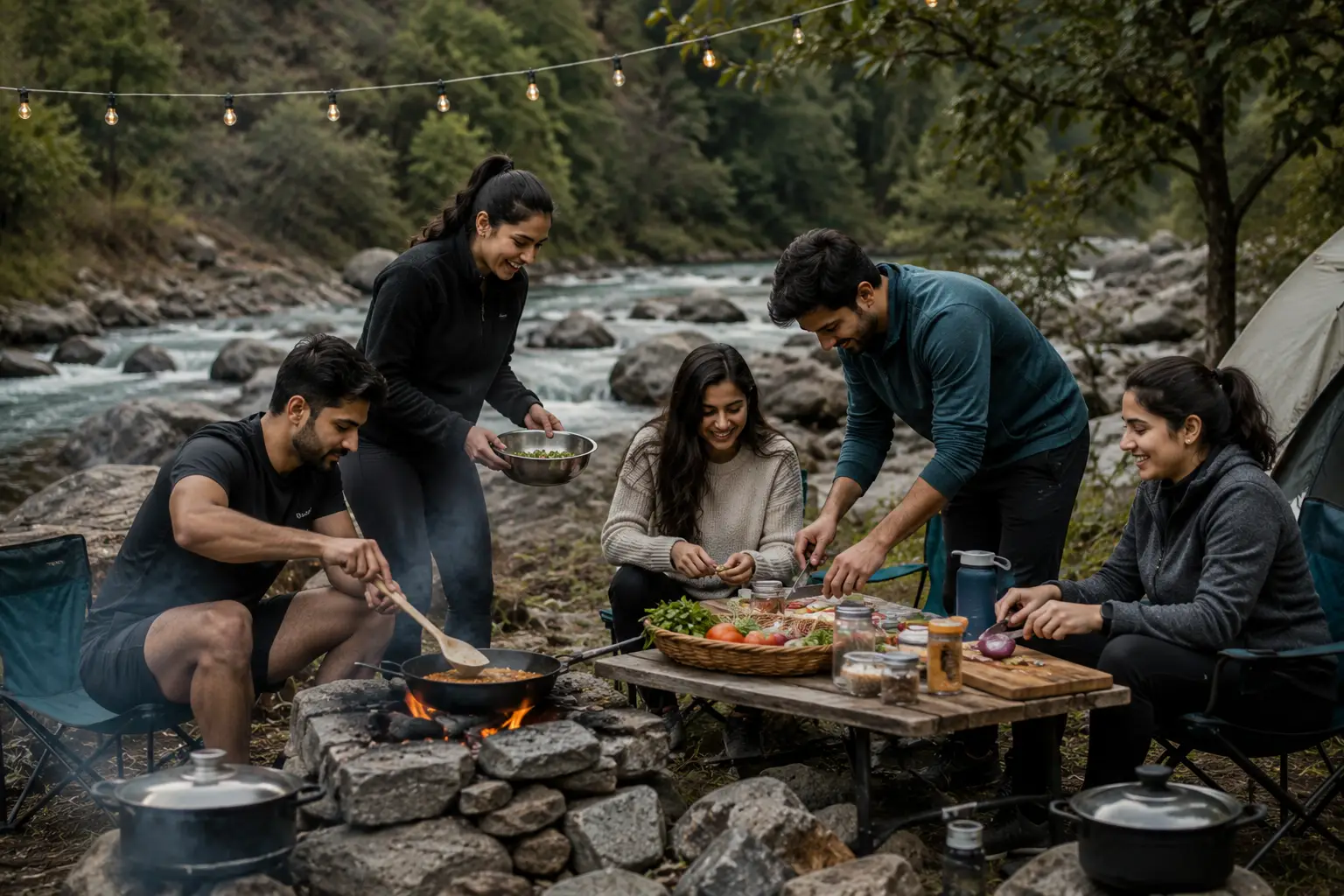Outdoor Survival Cooking and Treasure Hunt Games